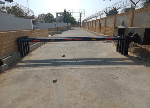 delta double boom barrier installed in karachi