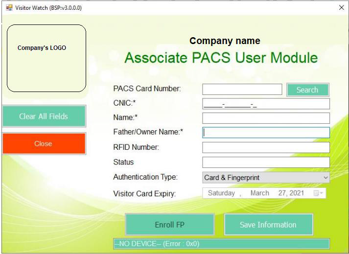 PACS software interface