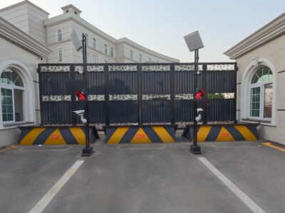 double side road blockers installed by mechatronix at nlc rawalpindi