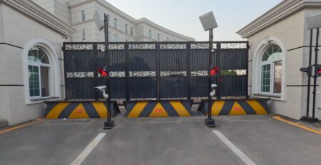 double side road blockers installed by mechatronix at nlc rawalpindi