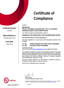 mechatronix ul 10b and 10c certification picture